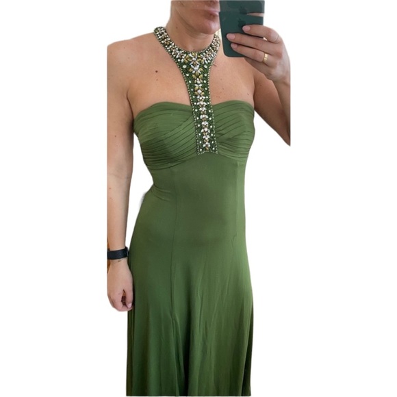 Jovani Evening Gown Green - Picture 2 of 4